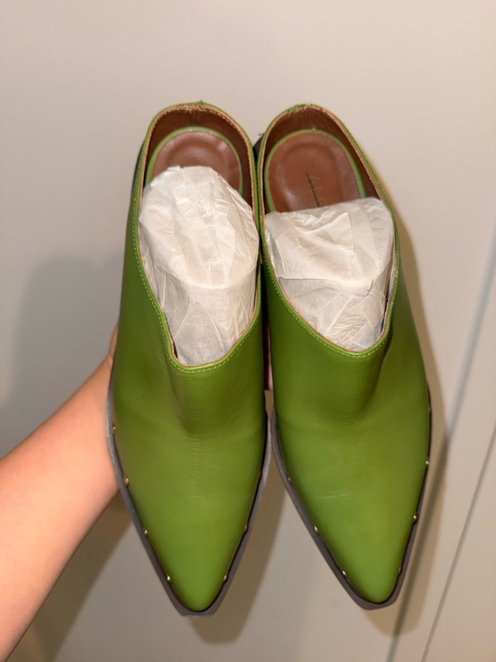 NWOT ALOHAS Lorenzo Leather Mules - Picture 14 of 14
